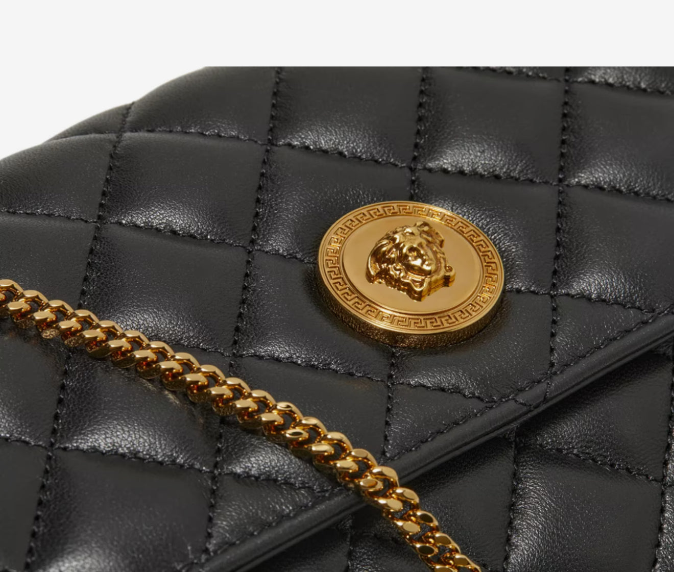 Versace Quilted Leather Clutch