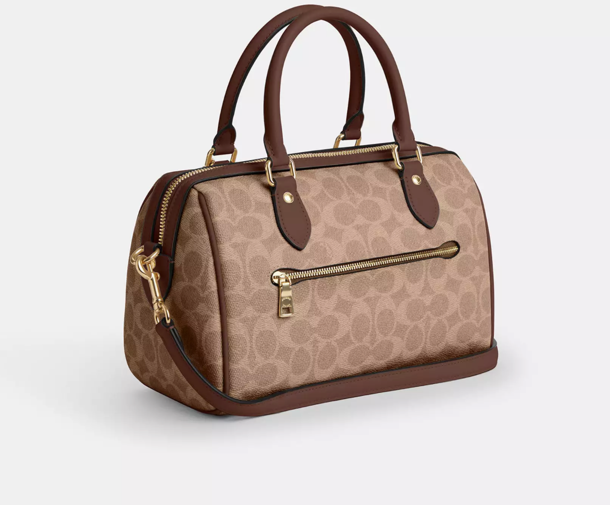 Coach Rowan Satchel Bag In Signature Canvas