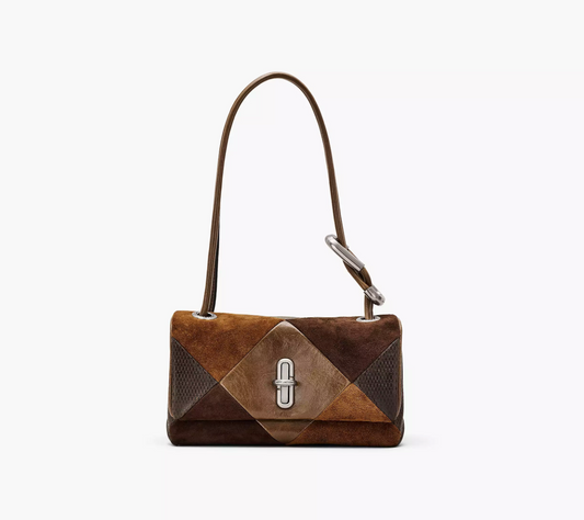 Marc Jacobs The Suede Patchwork Mini Dual Shoulder Bag