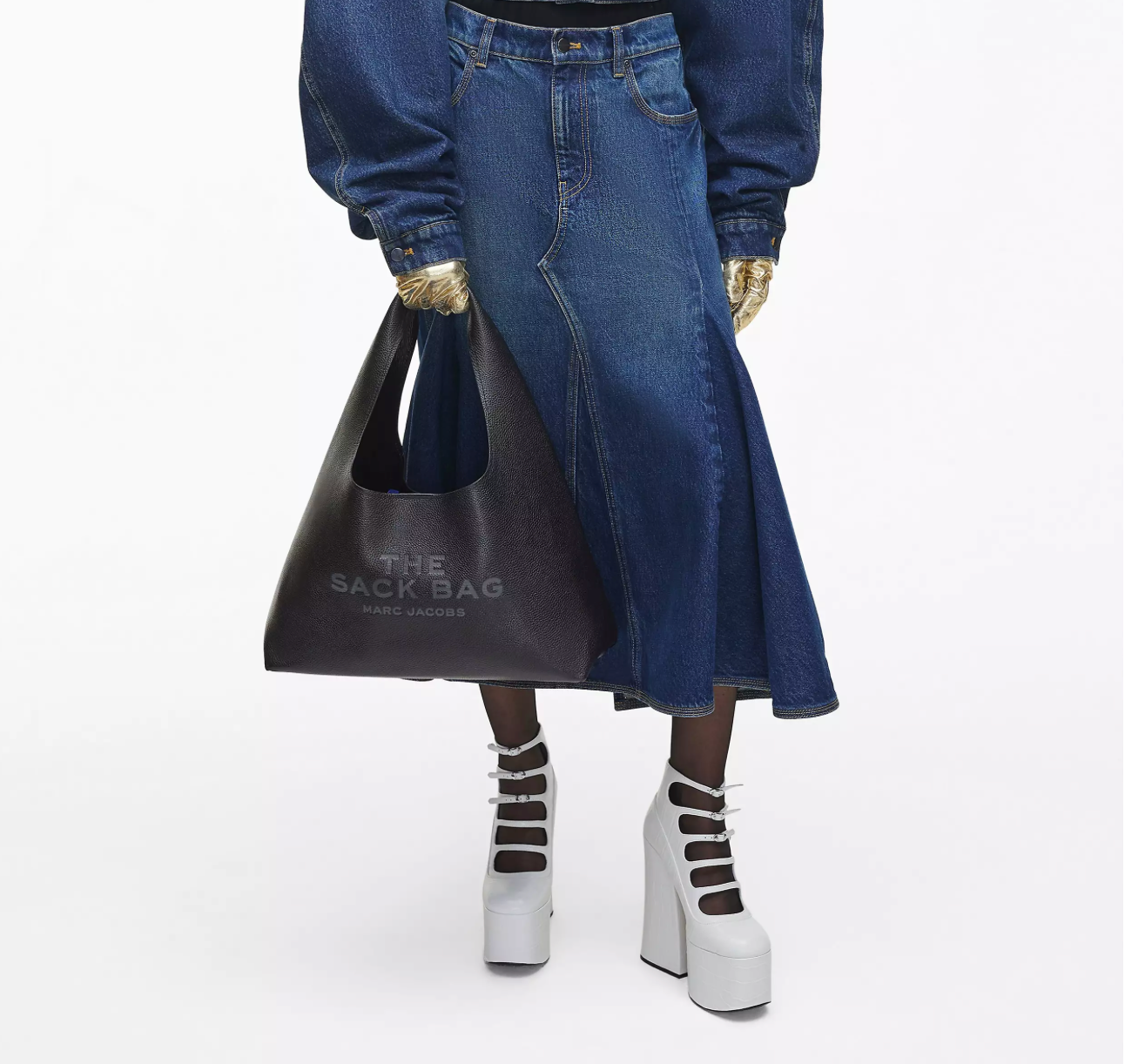 Mark Jacobs The Medium Sack Bag-Black