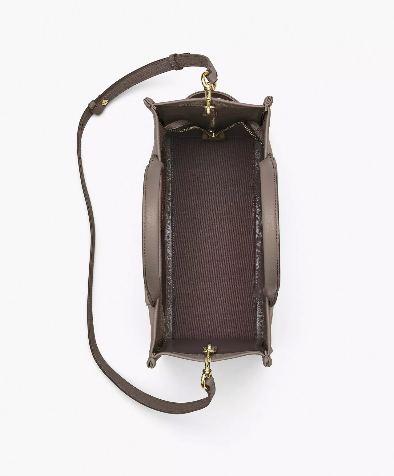 Marc Jacobs Leather Medium Tote Bag-Cement