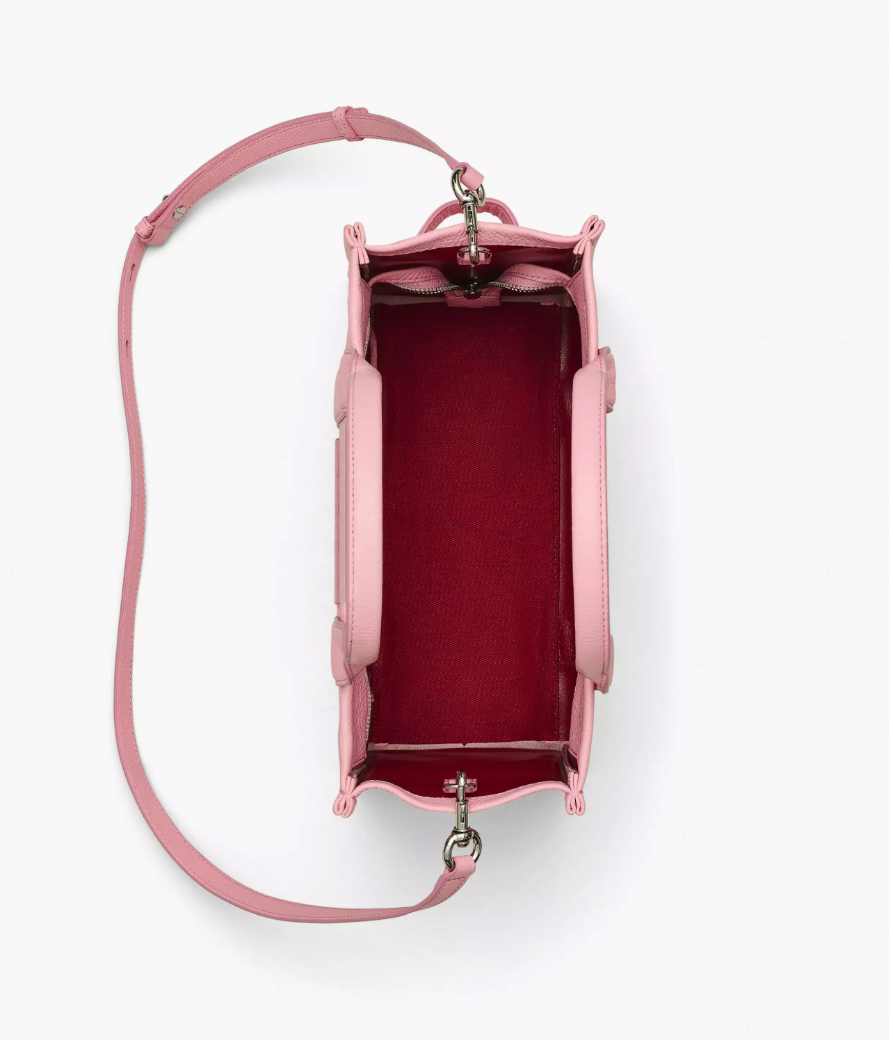 Marc Jacobs Leather Medium Tote Bag-Ribbon Pink