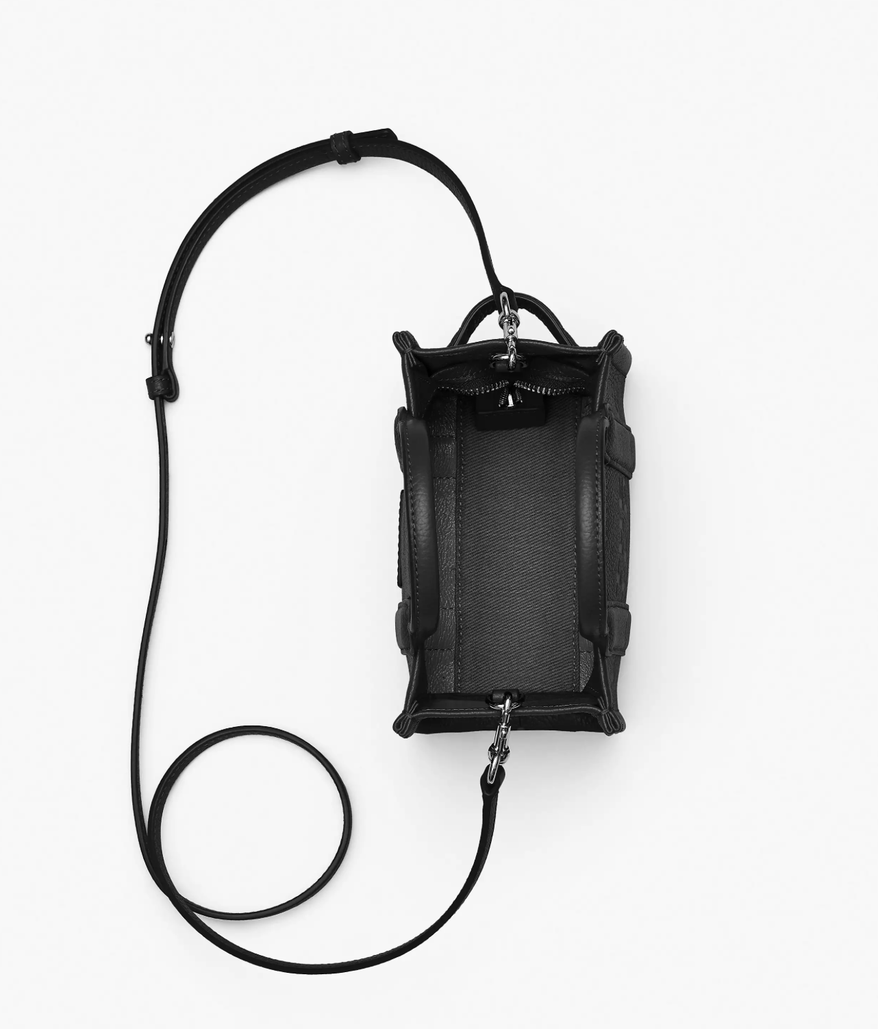 Marc Jacobs The Leather Crossbody Tote Bag-Black