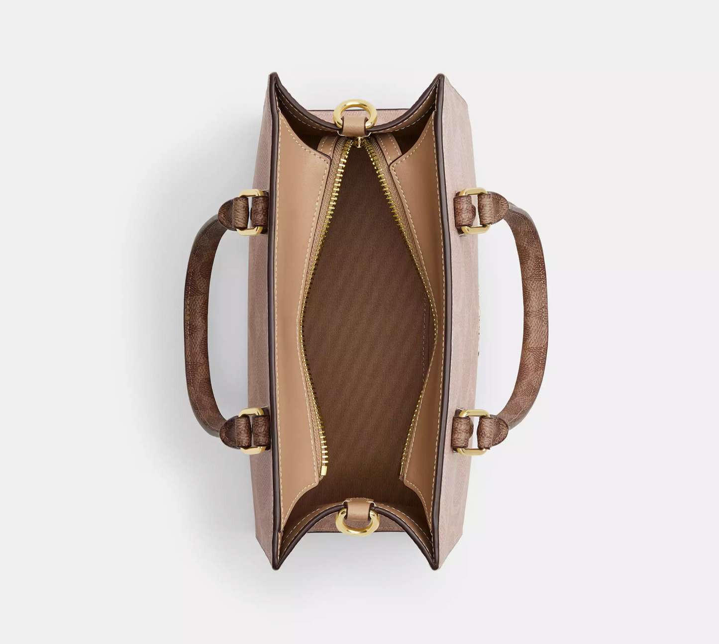 Coach Maggie Small Tote Bag In Blocked Signature Canvas