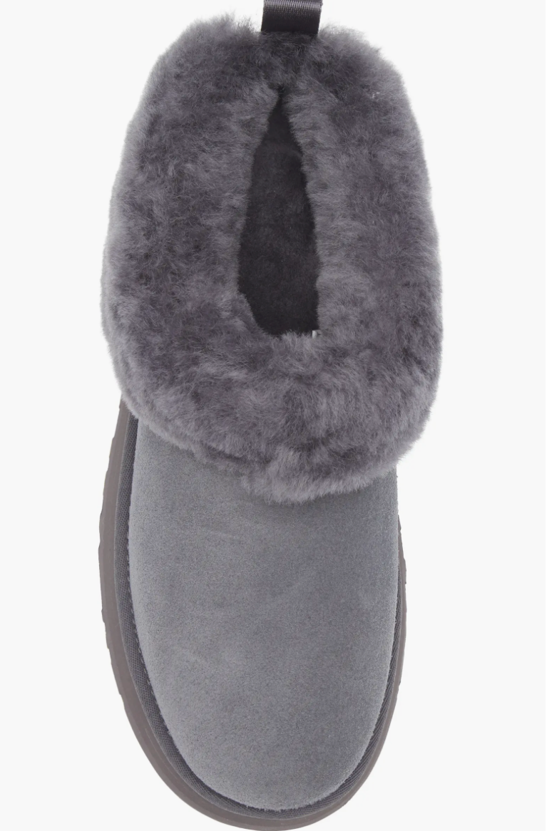 Ugg Tazzelle Genuine Shearling Collar Slipper - Obsidian