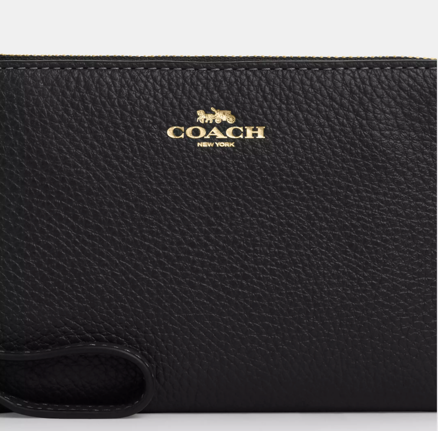 Coach Corner Zip Wristlet