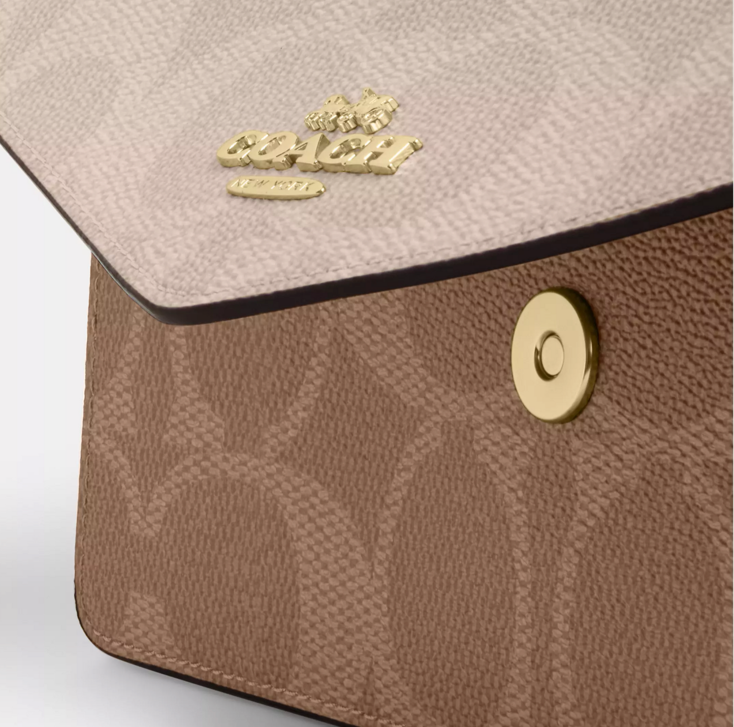 Coach Klare Envelope Crossbody Bag In Blocked Signature Canvas