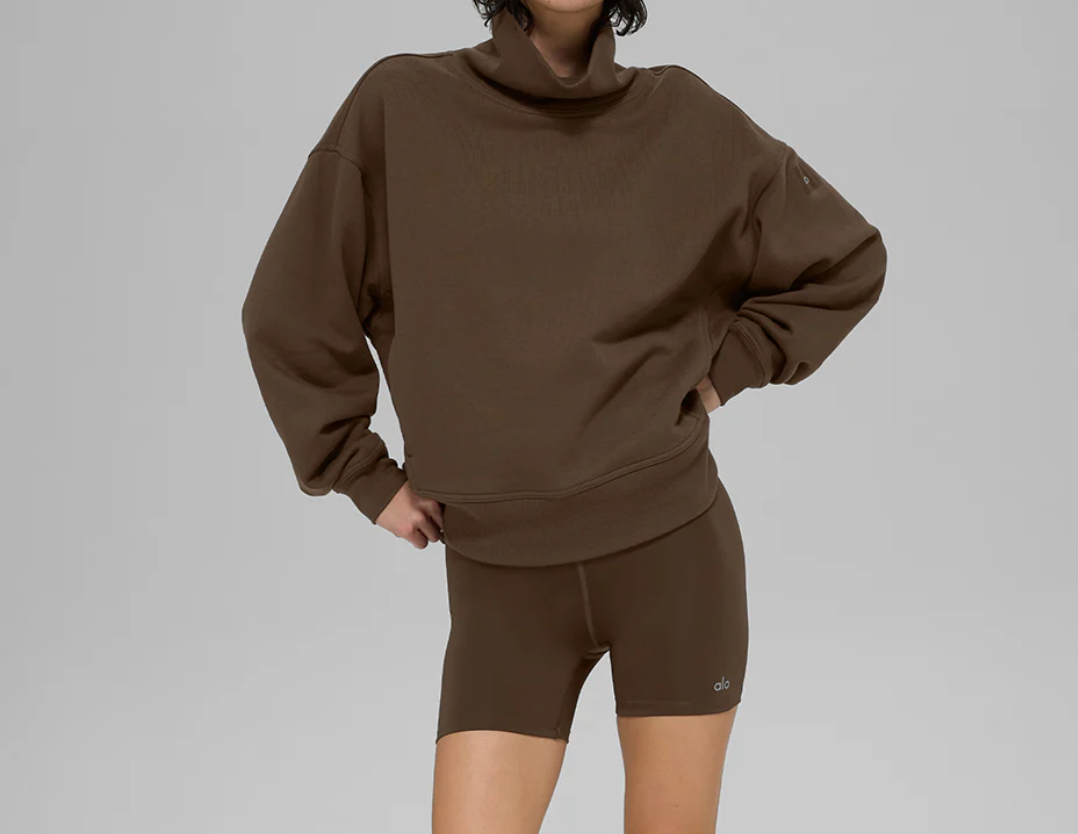 Alo Yoga Hazy Mock Neck Pullover