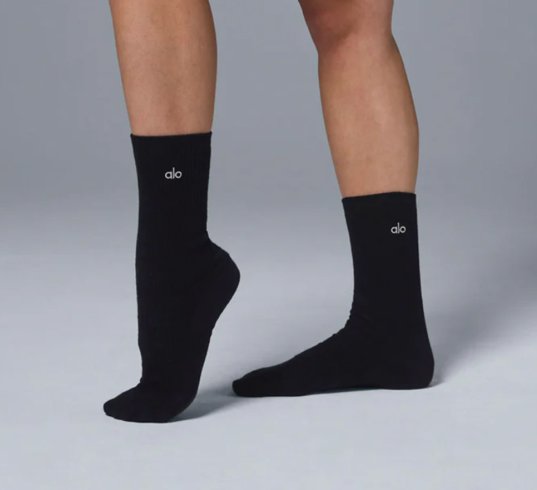 Alo Yoga Unisex Half-Crew Understated Sock