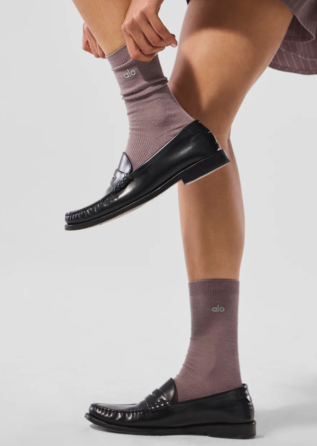 Alo Yoga Unisex Half-Crew Understated Sock