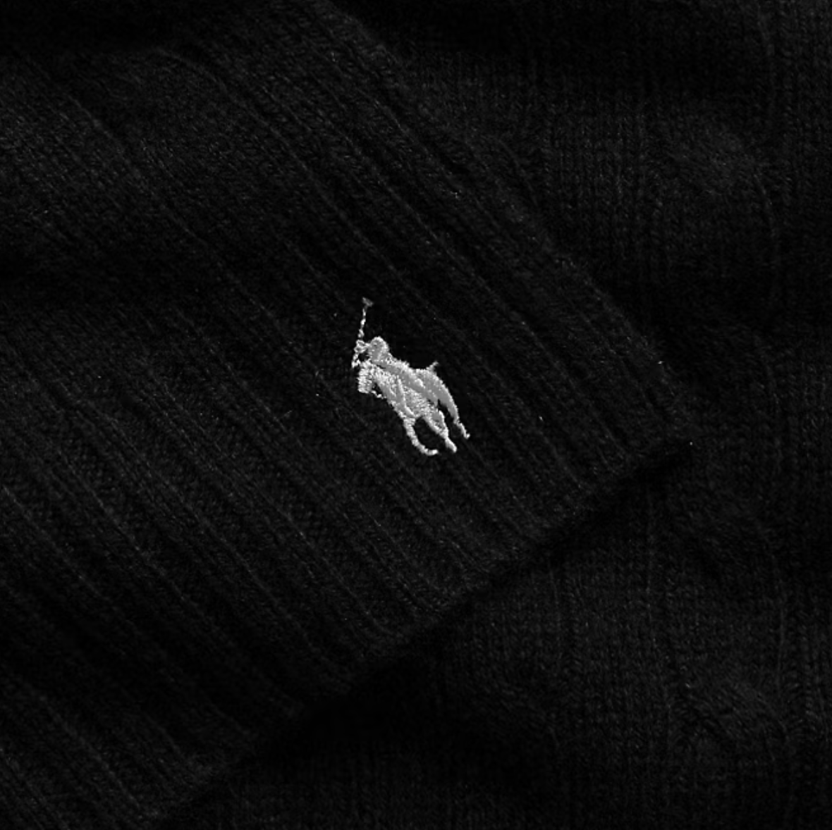 Polo Ralph Lauren Cable-Knit Wool-Cashmere Scarf