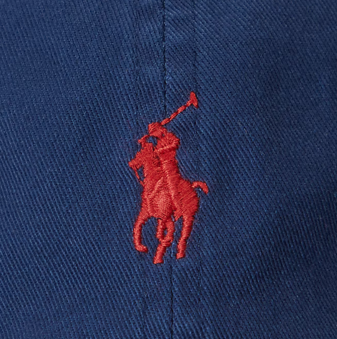 Polo Ralph Lauren The Iconic Cotton Chino Ball Cap - Newport Navy/ Red