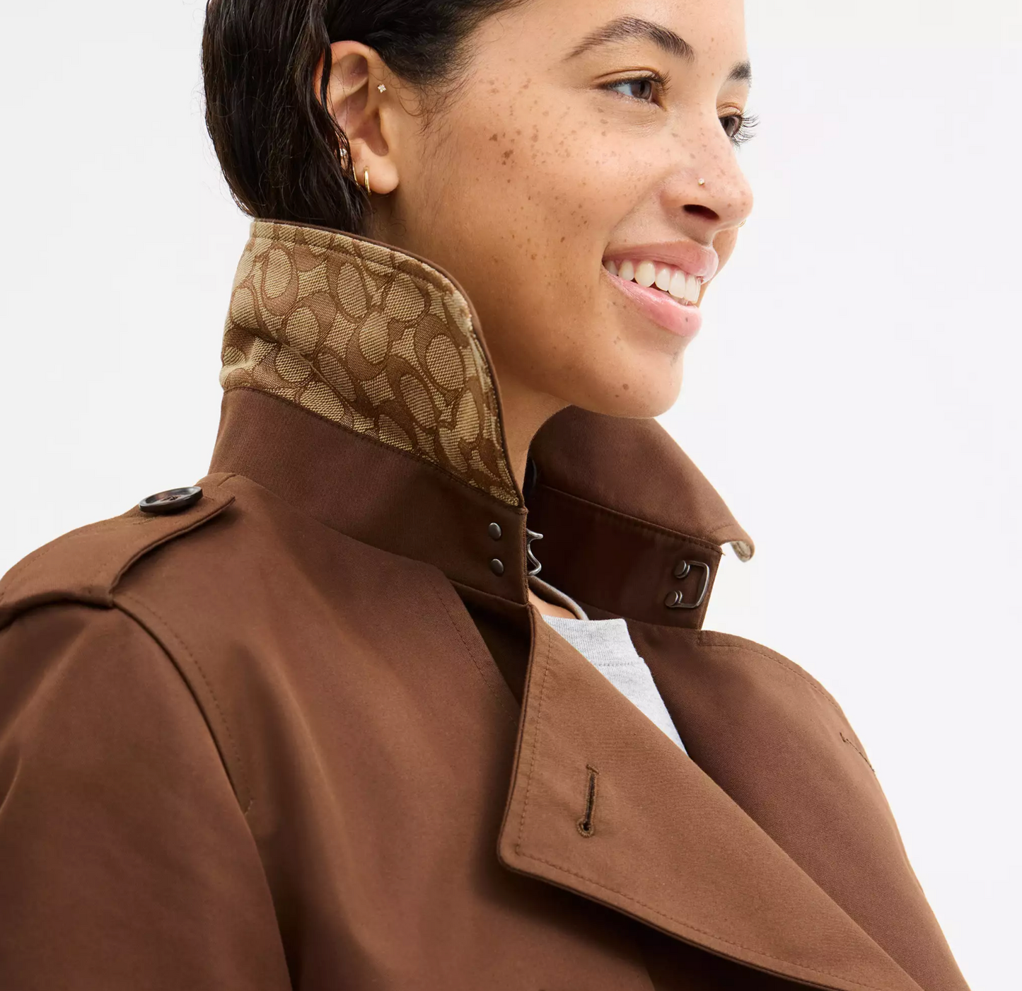 Coach Mid Trench - Chocolate Brown