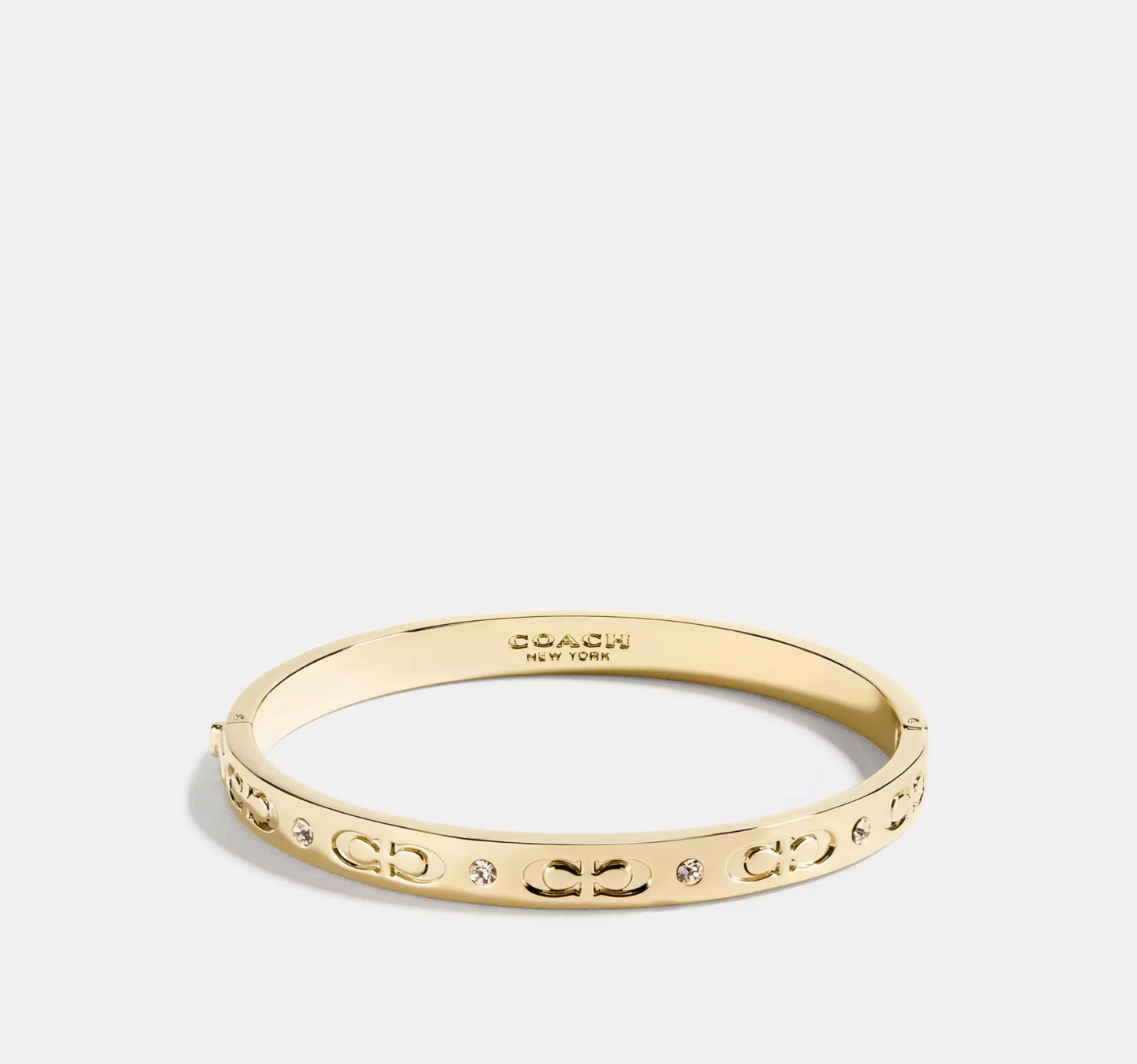 Coach Signature Hinged Bangle