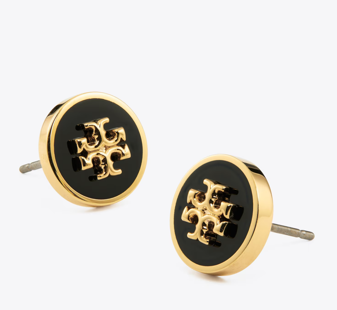 Tory Burch Icon Enamel Circle - Stud Earrings