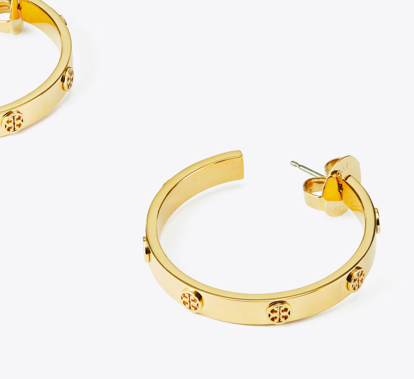 Tory Burch Icon Hoop Earrings