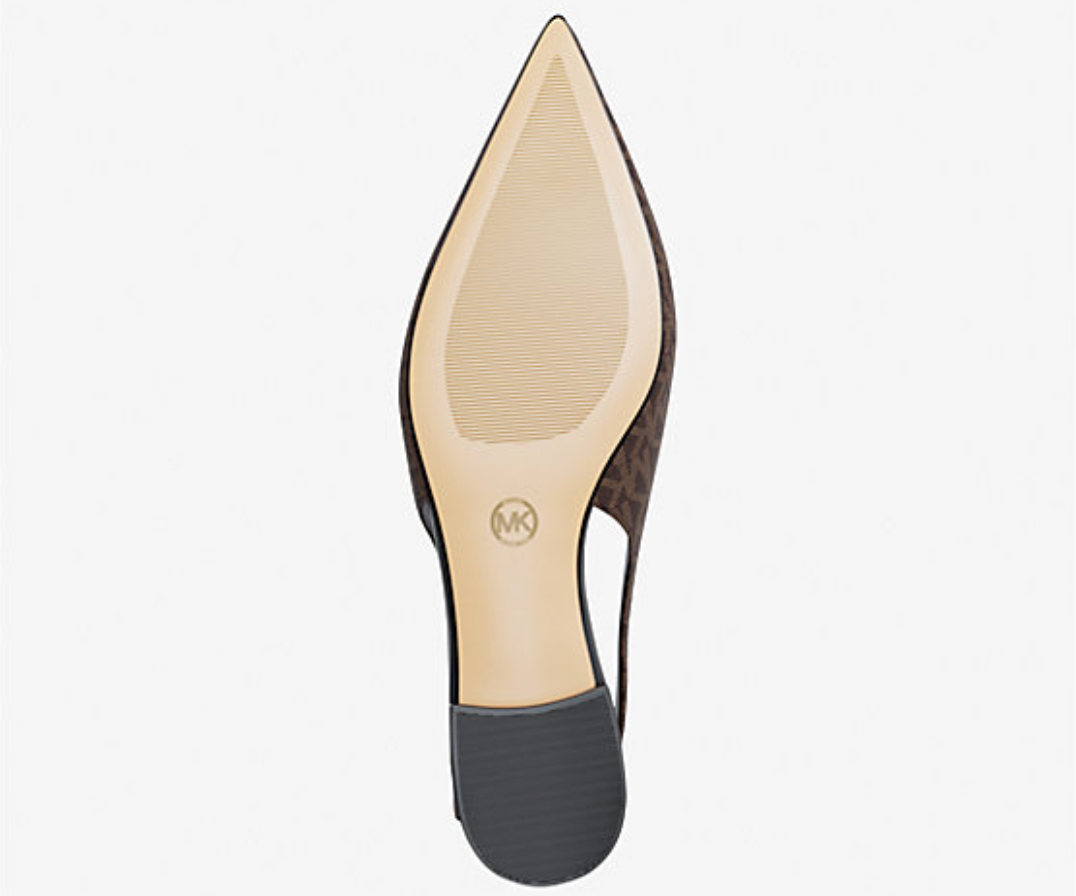 Michael Kors Amali Signature Logo Slingback Flat