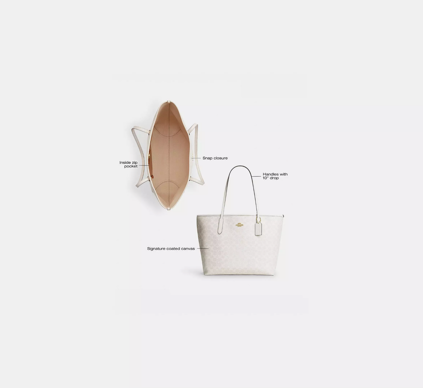 City Tote Bag In Signature Canvas