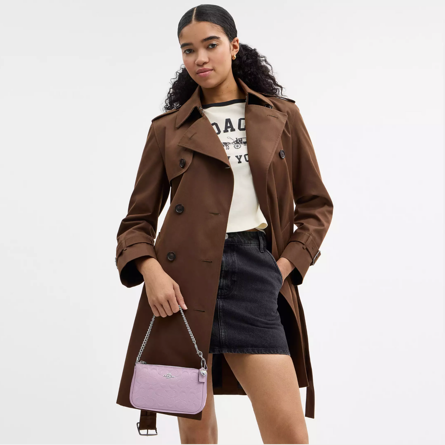 Coach Nolita 19 In Signature Leather With Heart Charm