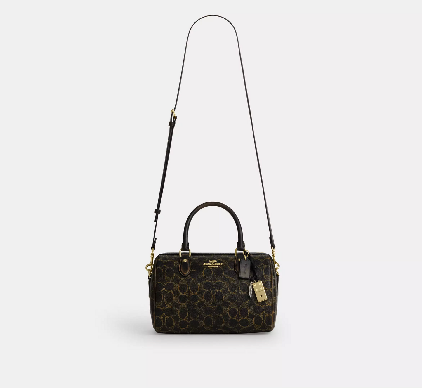 Coach Rowan Satchel Bag In Signature Leather Kadın Deri Çanta