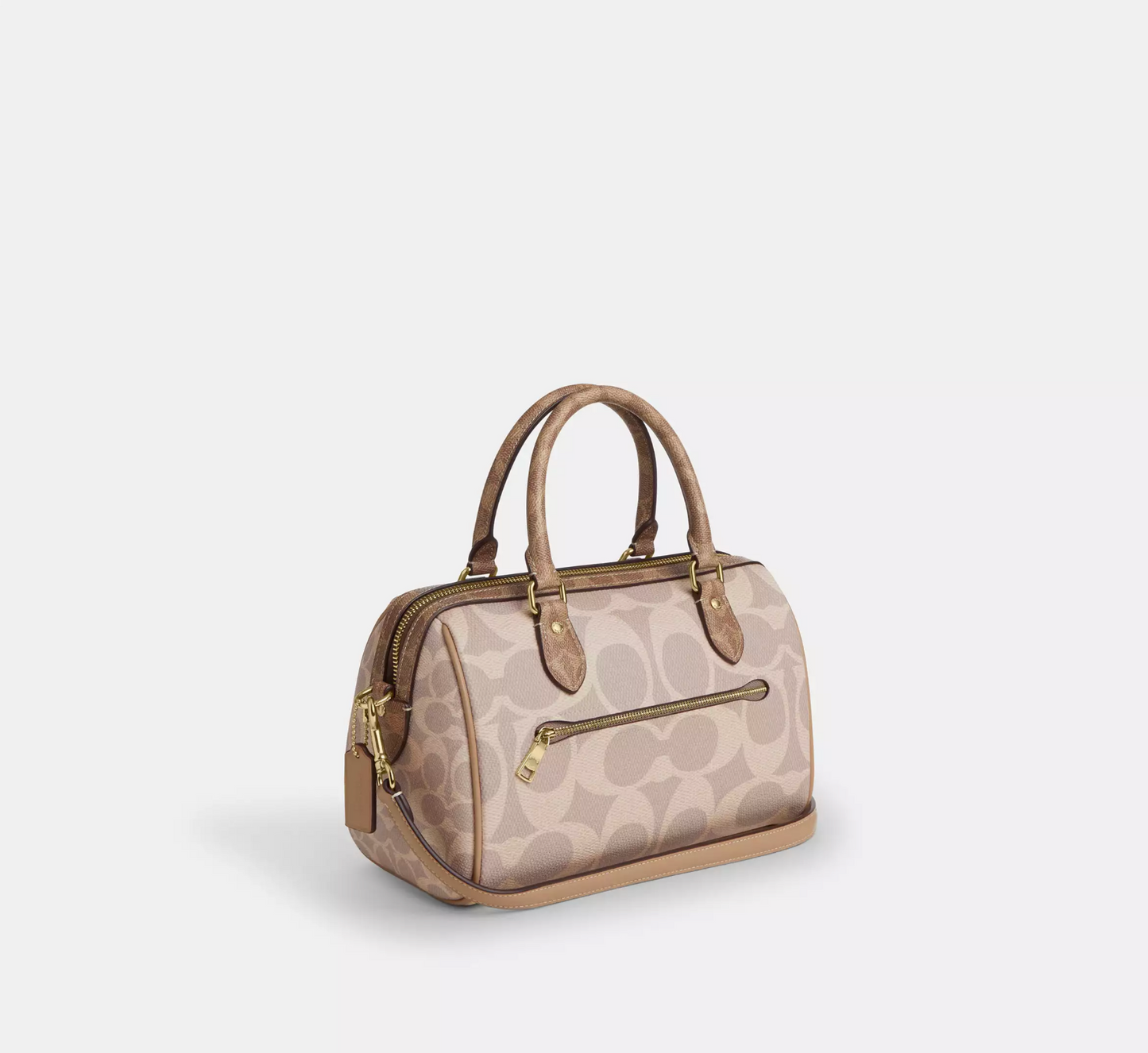 Coach Rowan Satchel Bag In Blocked Signature Canvas