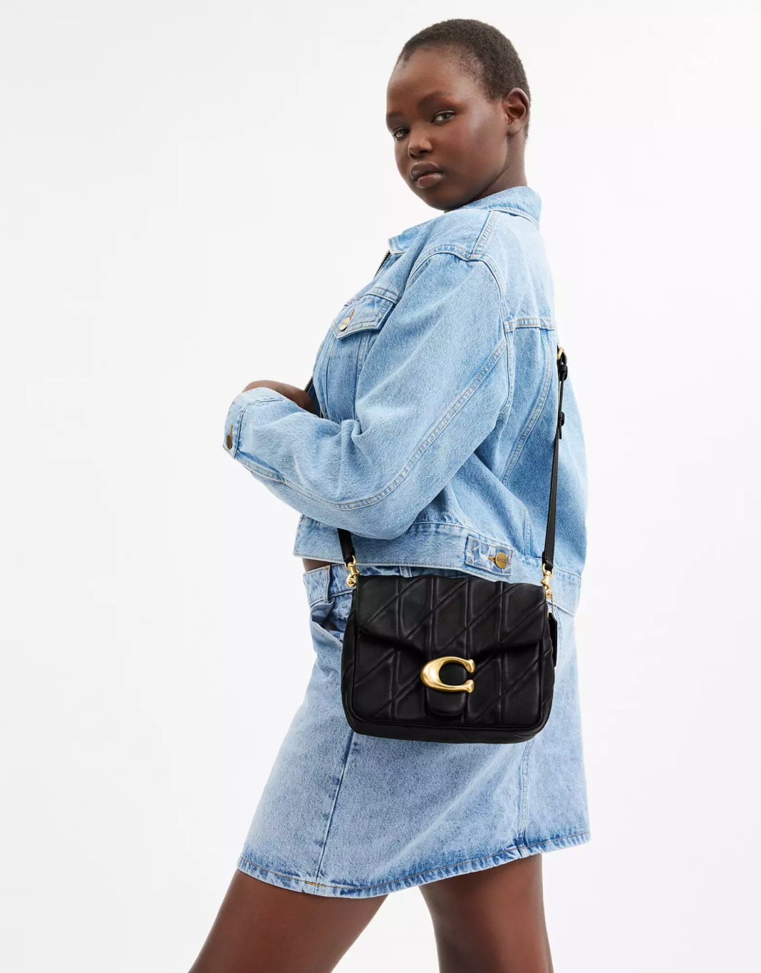 Coach Times Square Tabby Shoulder Bag With Quilting