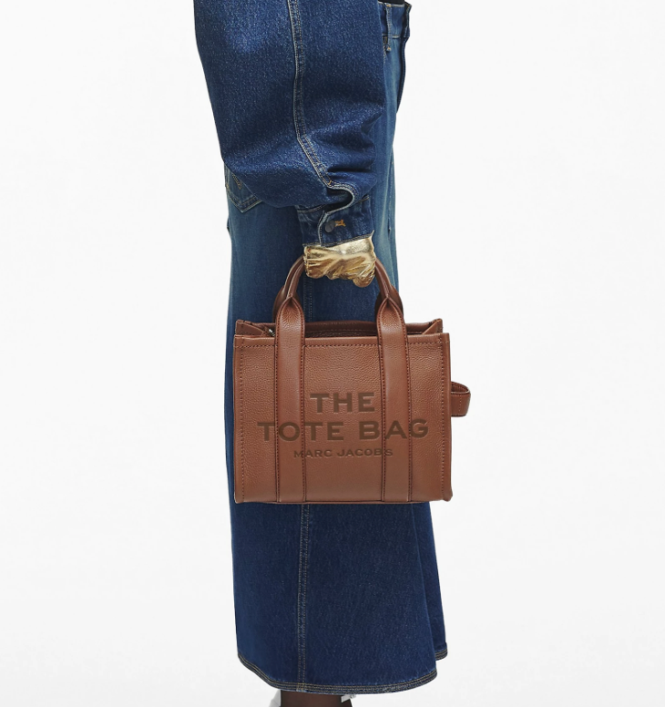 Marc Jacobs Small Leather Tote Bag Argan Oil