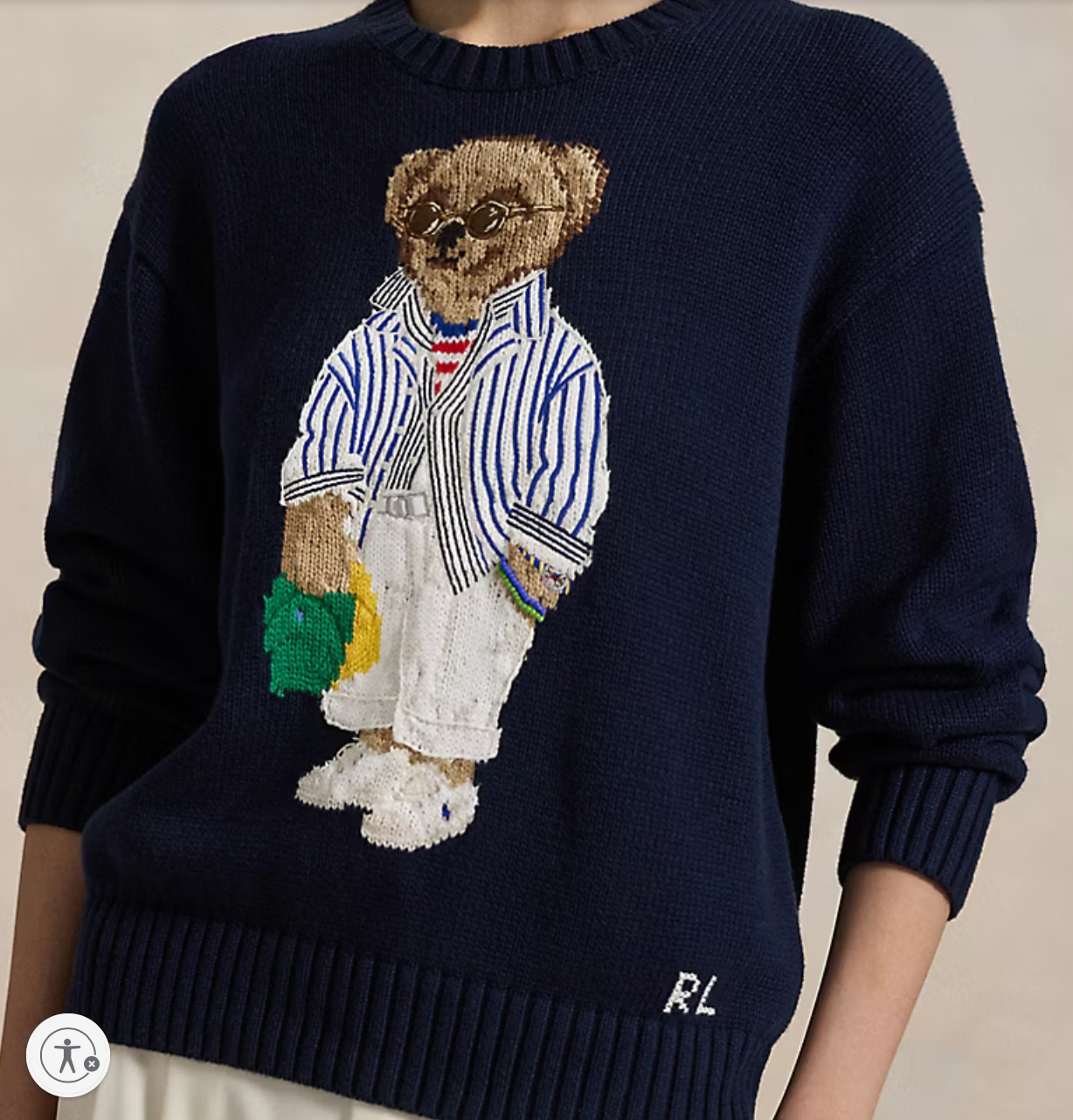 Polo Ralph Lauren Polo Bear Cotton Crewneck Sweater
