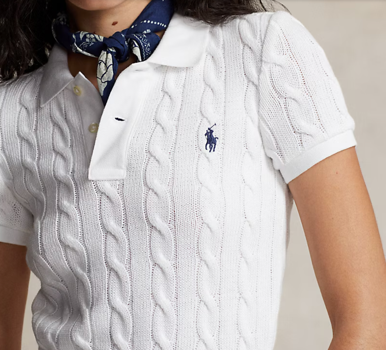 Polo Ralph Lauren Cable-Knit Polo Shirt