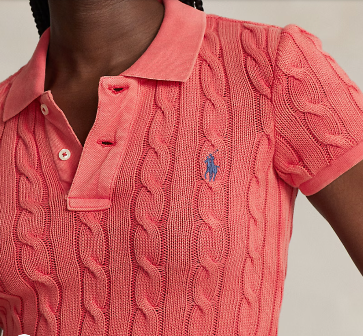 Polo Ralph Lauren Cable-Knit Polo Shirt