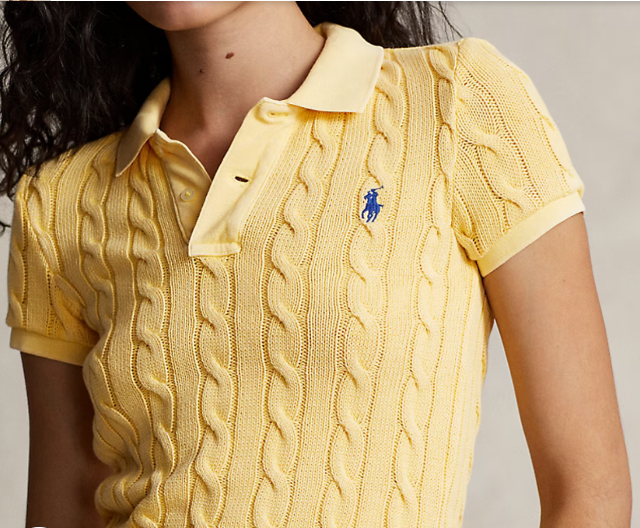 Polo Ralph Lauren Cable-Knit Polo Shirt