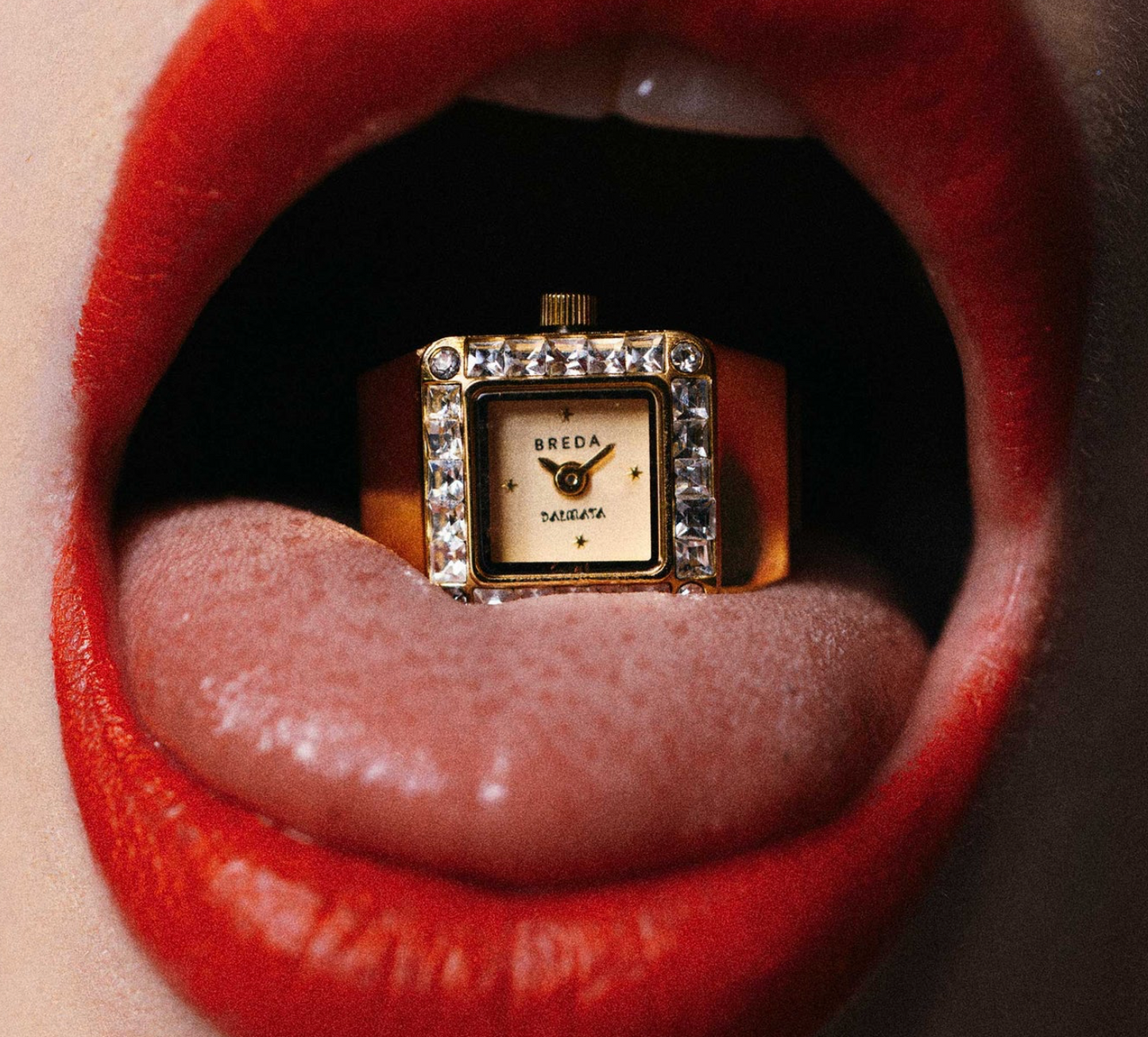 Breda BREDA × DALMATA Gold Time Ring Kadın Yüzük Saat