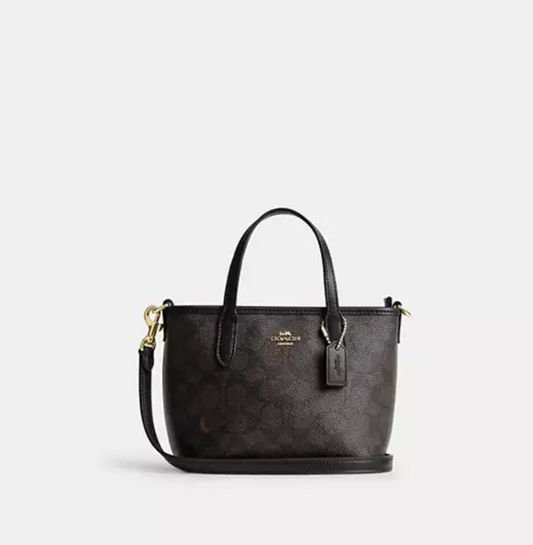 Coach City Mini Tote in Signature Canvas