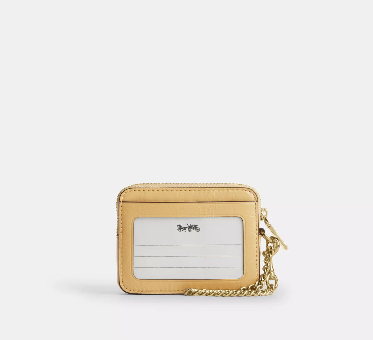 Coach Zip Card Case With Quilting