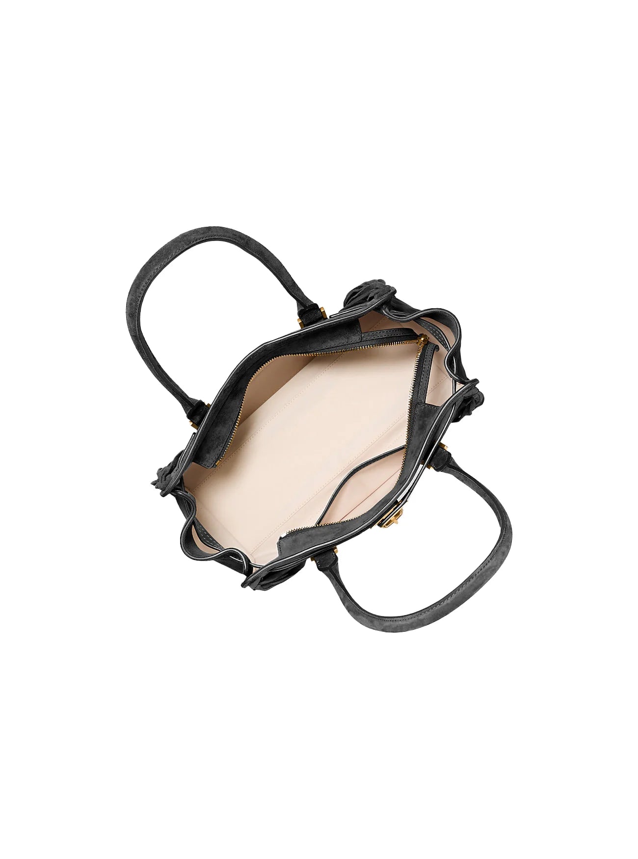 Michael Kors Women's Hamilton Moderne Small Fringed Suede Satchel Bag