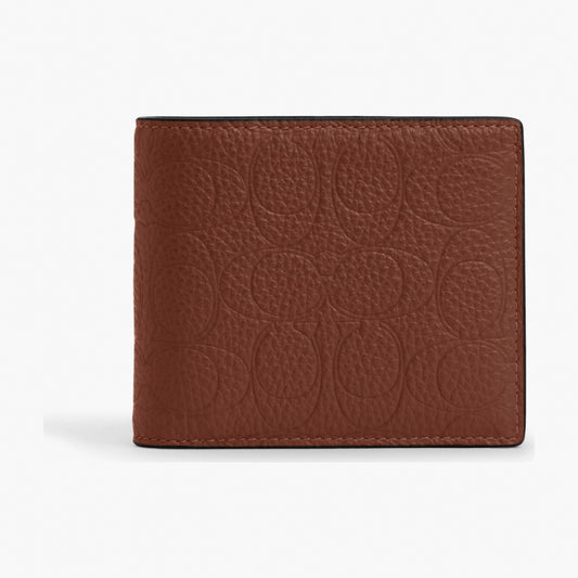 Coach 3-In-1 Wallet In Signature Leather - Vintage Brown