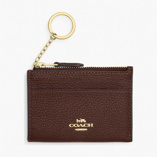 Coach Mini Skinny ID Case - Gold/Maple