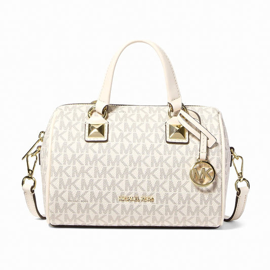 Michael Kors Grayson Small Signature Logo Duffel Crossbody Bag - LT CRM MULTI
