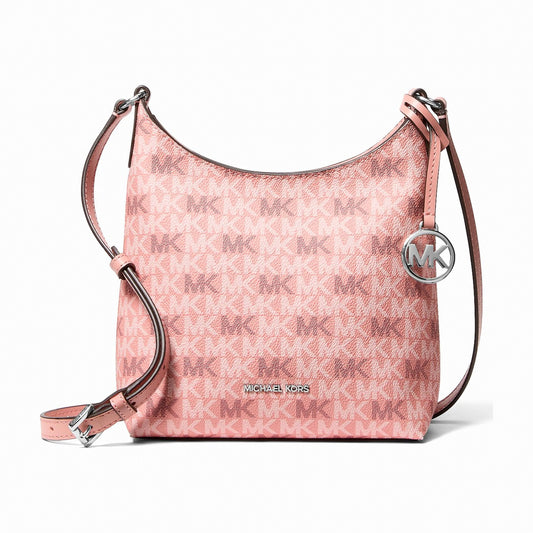 Michael Kors Maya Small Signature Logo Crossbody Bag - SUNSET ROSE