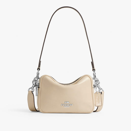 Coach Mini Carey Crossbody Bag - Silver/Ivory
