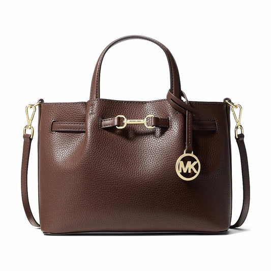 Michael Kors Carson Small Pebbled Leather Satchel - NUTMEG
