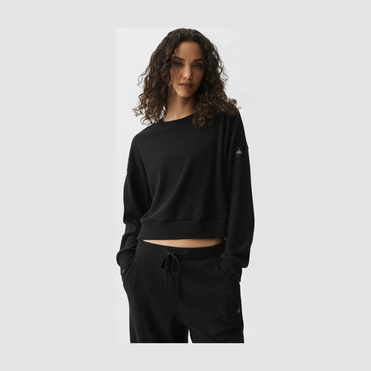 Alo Yoga Muse Crew Neck Pullover - Black