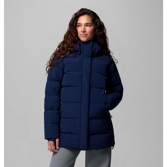 Columbia Women's Amaze Puff Mid Hooded Jacket - Collegiate Navy Matte
