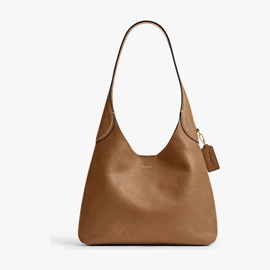 Coach Brooklyn Shoulder Bag 28 In Loved Leather - Brass/Honey Brown