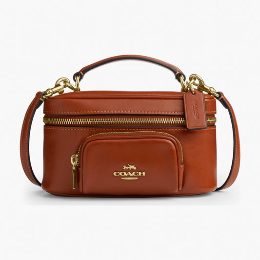 Coach Rainer Crossbody Bag 18 With Pocket - Gold/Cinnamon