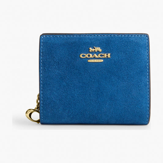 Coach Snap Wallet - Gold/Blue Jay