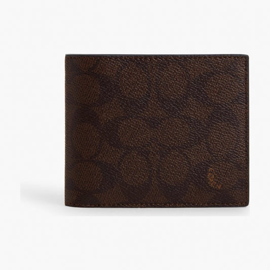 Coach 3-In-1 Wallet In Signature Canvas - Mahogany Multi