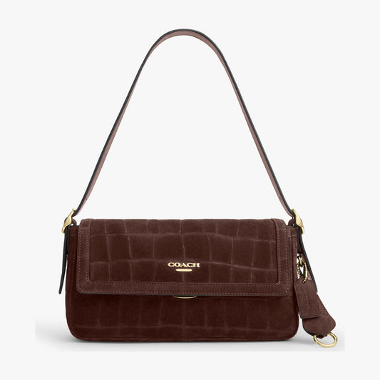 Coach Etta Small Flap Shoulder Bag - Gold/Maple