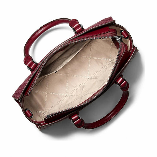 Michael Kors Arden Small Signature Logo Messenger Bag - MAROON