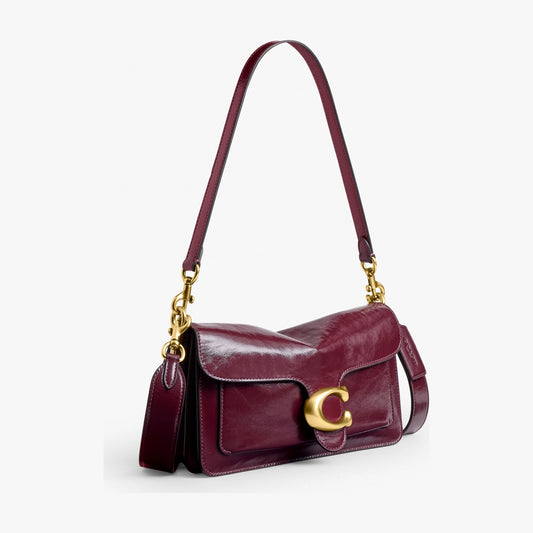 Coach Tabby Shoulder Bag 26 - Brass/Dark Cherry